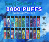 850mah RandMのトルネード8000パフNicは31の味のVapeのペン携帯用使い捨て可能で再充電可能なEのタバコに塩を加える