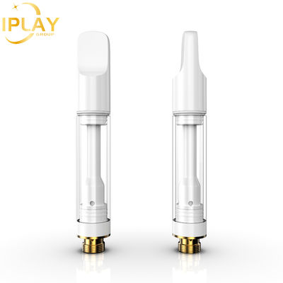 品質  Wholesale CBD THC D8 Oil Cartridge Flat Round Zirconia Post 0.5ml 1ml Cartridge 工場