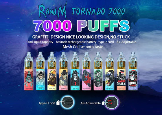 再充電可能な気流制御Nicの塩使い捨て可能なVape 1000mAh