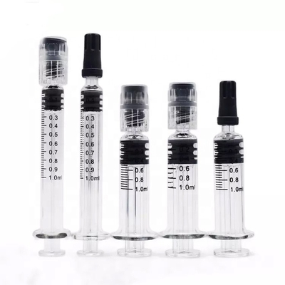 留出物CBD 1mlオイルのVapeのためのガラス スポイトのデルタ8/9/10