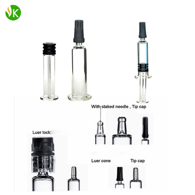 留出物CBD 1mlオイルのVapeのためのガラス スポイトのデルタ8/9/10