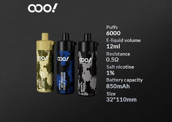 低い抵抗0.5ohm NicはVape使い捨て可能なエネルギー プロ タバコに塩を加える