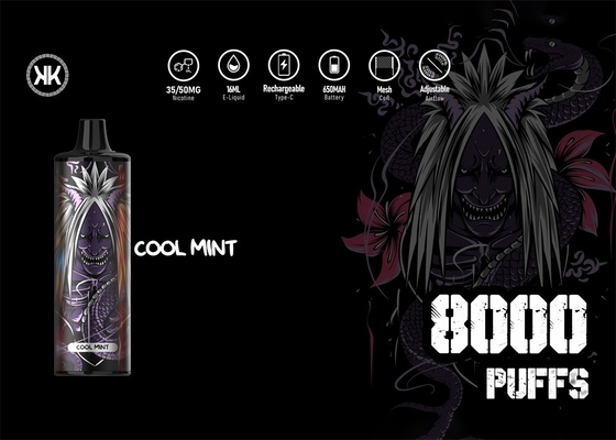 17ML EPOD最高の使い捨て可能なVapeのペン12の種類は8000パフ5%のニコチンの蒸気に風味を付ける