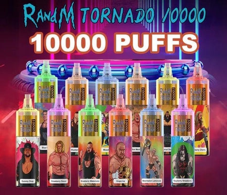 10000のパフNicは使い捨て可能なVapeの再充電可能な12の味のタバコ装置に塩を加える