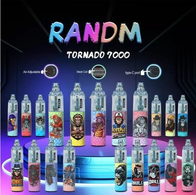 14ML E網のコイルおよびRGBライトが付いている液体のVapes RandMのトルネード7000パフ