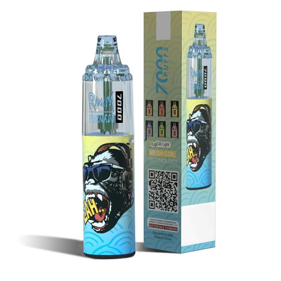 14ML E網のコイルおよびRGBライトが付いている液体のVapes RandMのトルネード7000パフ