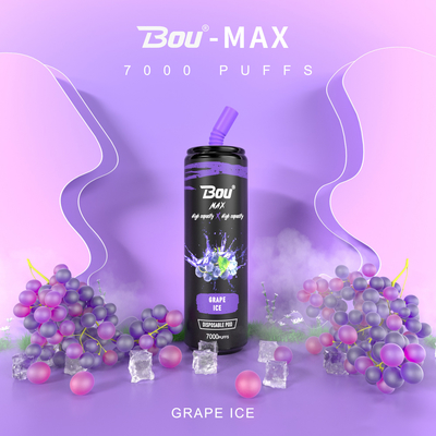 タイプ C 充電式 Bou Max Iget Diposable Vape 7000 パフ 13 フレーバー 650mAh