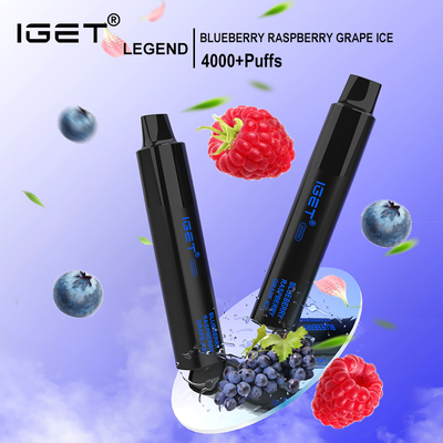 IGET LEGEND 20 フレーバー 5% ニコチン 使い捨て Vape ペン 1350mAh 4000 パフ
