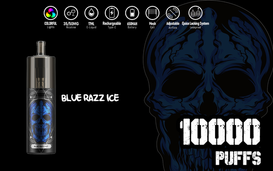 可視ウィンドウ エネルギー 10000 パフ 17ml 液体 Epod Vape E Cig KK 10 フレーバー