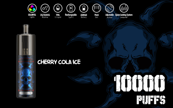 可視ウィンドウ エネルギー 10000 パフ 17ml 液体 Epod Vape E Cig KK 10 フレーバー