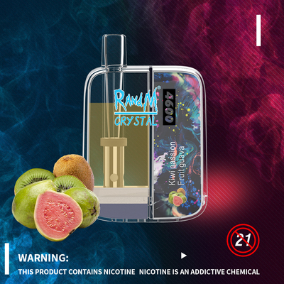 12の味10mlの最新のファッション様式のRandMの水晶使い捨て可能な4600のパフVapes