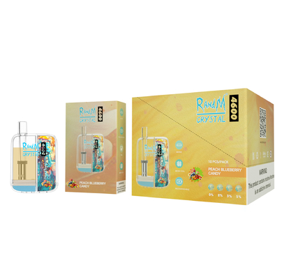 10ML RandMの水晶4600のパフの優れたVapeのペン使い捨て可能なNicは12の味に塩を加える