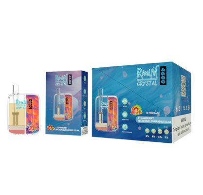 10ML RandMの水晶4600のパフの優れたVapeのペン使い捨て可能なNicは12の味に塩を加える