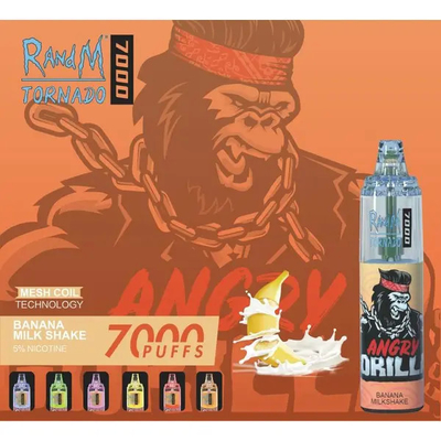 vapeのRandMのほとんどの普及した使い捨て可能なトルネード7000は51の最も新しい味吹く