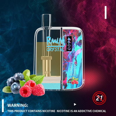 細い箱の使い捨て可能なVape RandMの水晶4600のパフ10MLの優れた携帯用蒸発器
