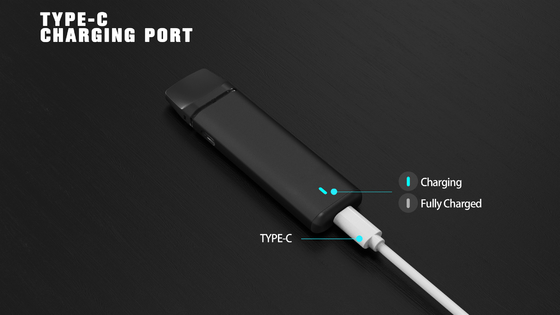 2ml 1回使用可能なヴァープペンのカートリッジ 2 in 1 タイプC 充電器付き 双味の蒸発器ポッド装置