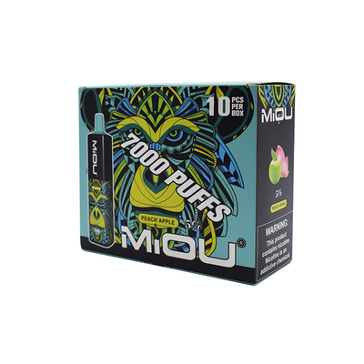 熱い販売のMiou 7000は携帯用使い捨て可能なE cig Vape 5%のニコチンの吹く