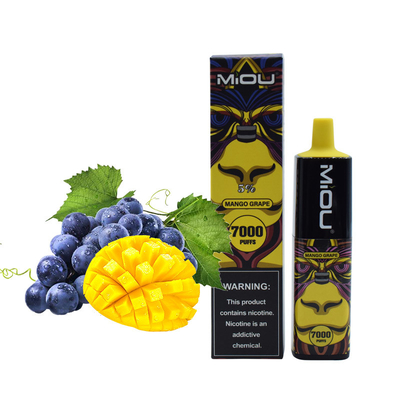 熱い販売のMiou 7000は携帯用使い捨て可能なE cig Vape 5%のニコチンの吹く