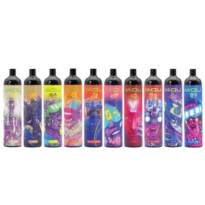 DisposabeのE Cigs Miou 9000は味利用できる5% NIC 10の吹く