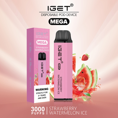 創意に富む設計使い捨て可能なVapeのペンIGETのメガ3000のパフ任意8つの味