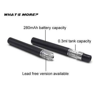 上の満ちる280mah電池0.3mlの小型cbdのvapeのペンD7の使い捨て可能な空のcbdオイルのペン
