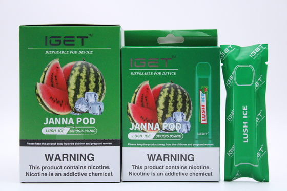 卸し売り使い捨て可能な電子タバコのペン450のパフ1.6ml Iget Janna使い捨て可能なVape