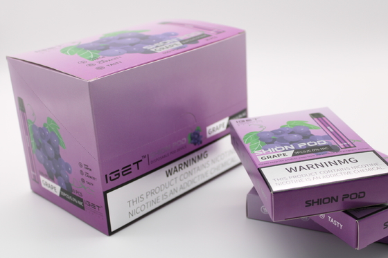 良質の電子タバコ600のパフ2.4ml Iget Shion使い捨て可能なVapeのペン