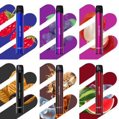 6%は600パフ400mah Nic使い捨て可能なVapeのペンIGET SHIONのカートリッジに塩を加える