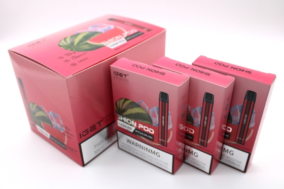 IGET SHIONの使い捨て可能なEタバコのポッド装置600パフ400mAh電池のVapeの確実なペン