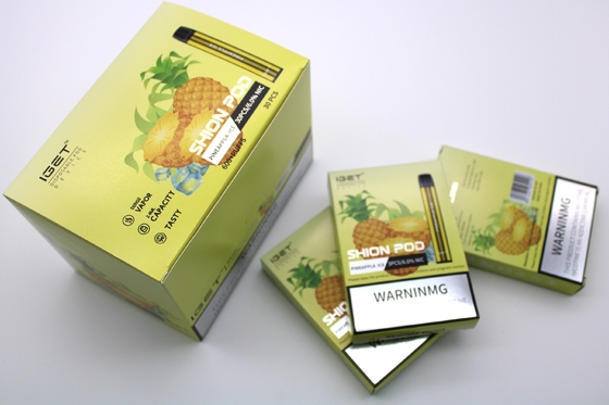 IGET SHIONの使い捨て可能なEタバコのポッド装置600パフ400mAh電池のVapeの確実なペン