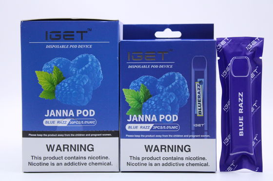 IGET JANNA 1.6ml電子Vapeのペン、450のパフEの液体のタバコ