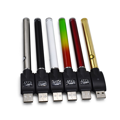 Cbdは厚いVapeのペン電池510の糸350mAhの調節可能な電圧を運ぶ