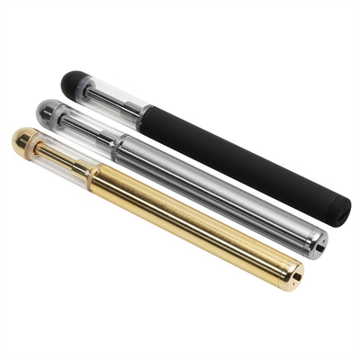 金属の円形の先端CBD使い捨て可能なVapeのペンの陶磁器のコイルの暖房0.5mlのガラス タンク