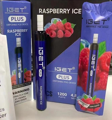 4.8ml 1200は涼しいミントIGET Vape使い捨て可能な13色吹く