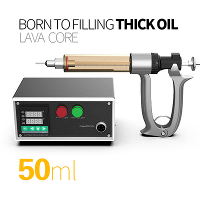 厚いオイルのための銀製240V 50ml 510の糸のカートリッジ詰物銃
