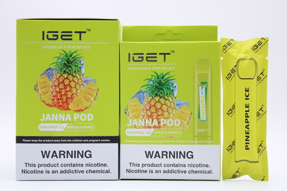 Lycheeの氷IGET Vapeの使い捨て可能なニコチンのポッド450のパフ