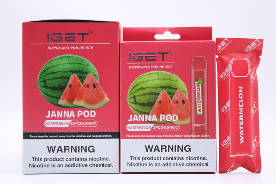 Lycheeの氷IGET Vapeの使い捨て可能なニコチンのポッド450のパフ