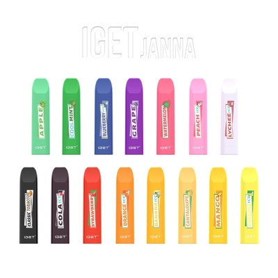 1.6ml 450は使い捨て可能なVapeのペンのポッド装置IGET JANNA使い捨て可能な吹く