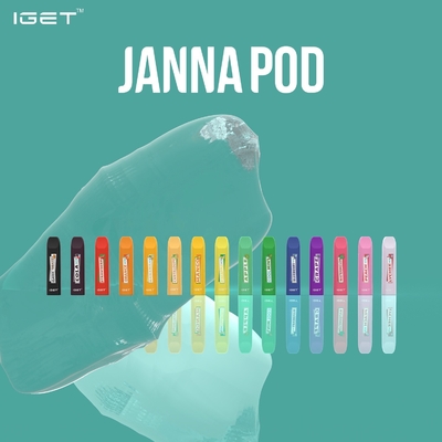 1.6ml 450は使い捨て可能なVapeのペンのポッド装置IGET JANNA使い捨て可能な吹く
