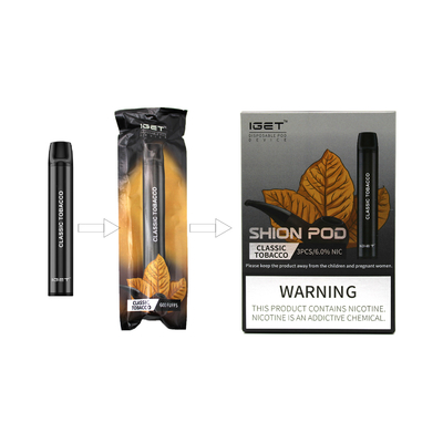 600のパフE液体Nicは1のVapeの使い捨て可能なペンにIGET SHIONすべて塩を加える