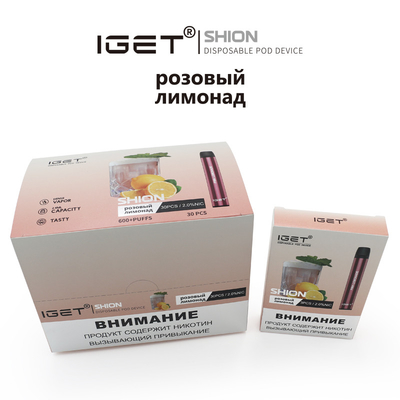 標準的で使い捨て可能なIGETでVape IGET SHION 600はタバコ400のmah電池の吹く