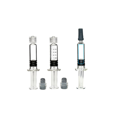 CBD THC DELTA8オイルのガラス スポイト、IPlayecigs Luerロックのスポイト1ml