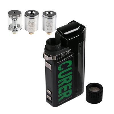 ワックスのVapeの1つの蒸発器、PCTGの乾燥したハーブの蒸発器のキットに付き1500mAh CURER 3つ