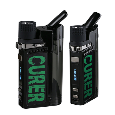 ワックスのVapeの1つの蒸発器、PCTGの乾燥したハーブの蒸発器のキットに付き1500mAh CURER 3つ