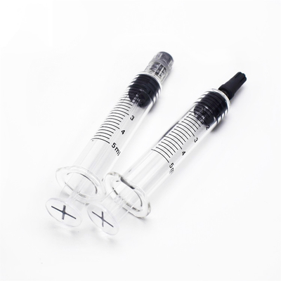 0.5ml 1ml空の明確なThcオイルのガラス スポイトの使い捨て可能なLuerロックの不必要な注入