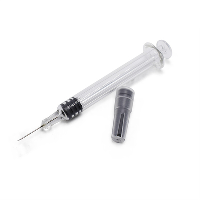 0.5ml 1ml空の明確なThcオイルのガラス スポイトの使い捨て可能なLuerロックの不必要な注入
