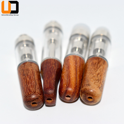 陶磁器のコイル0.5ml 1ml CBD Vapeのカートリッジ ポッド システム木製の先端ガラス