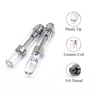 OEMのプラスチック先端510の糸0.92ml CBD Vapeのカートリッジ陶磁器のコイル