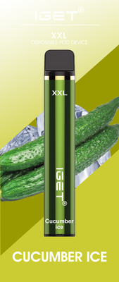 使い捨て可能なXXL 1800f 7.0ml IGET Vape Disposable 30 Flavors Smoke Pen