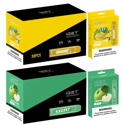 卸し売り多数色IGET JANNA 450はVapeの使い捨て可能なペン吹く